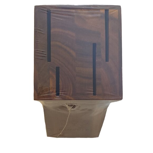FAMCÜTE Block Wooden Holder for 4 Piece Kitchen Knife Set - New & Sealed